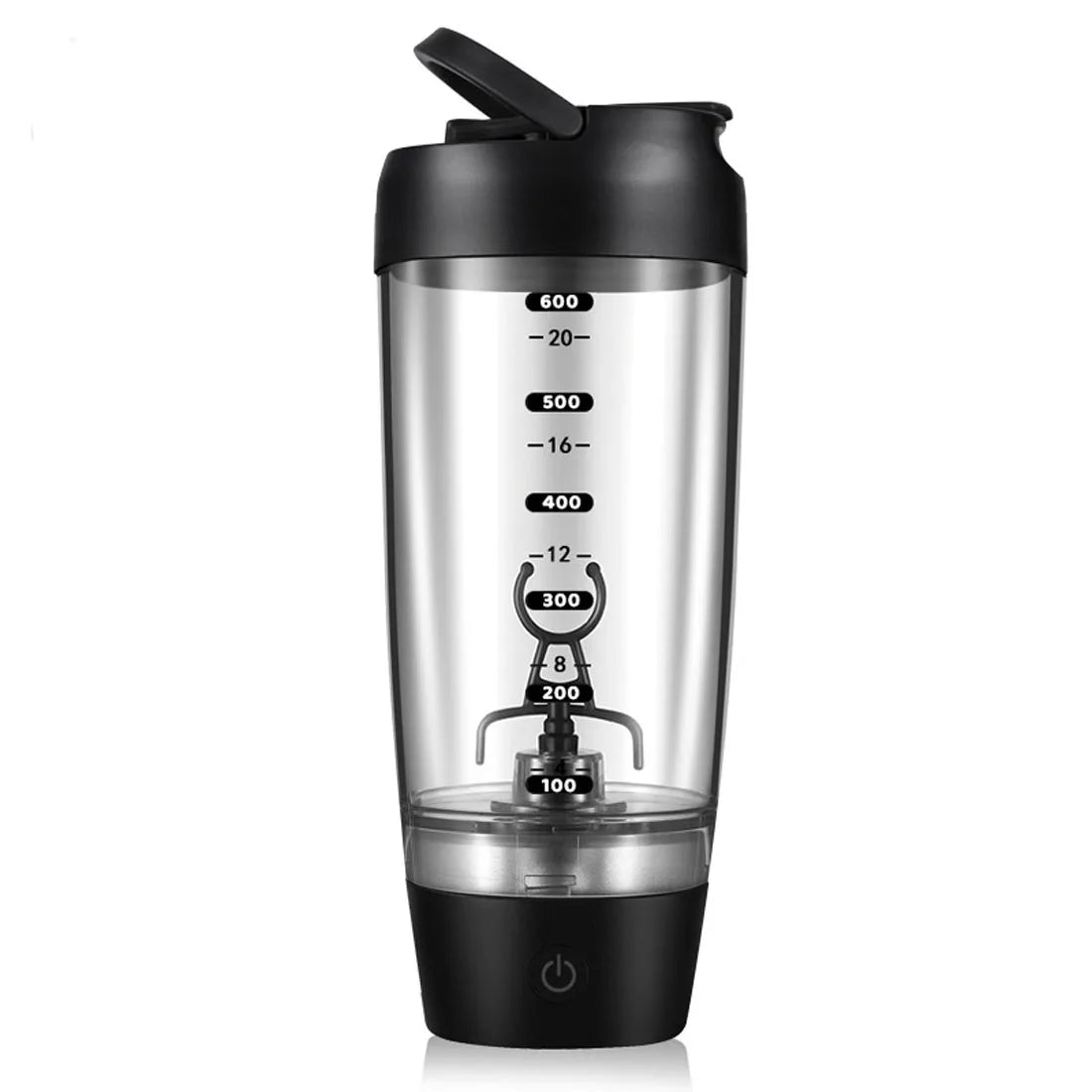 Titan PowerMix™ Electric Protein Shaker Bottle — Large Capacity Portable Sports Cup with Measurement Scale for Smooth Protein Shakes & Fitness Hydration