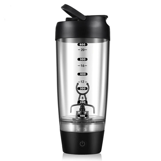 Titan PowerMix™ Electric Protein Shaker Bottle — Large Capacity Portable Sports Cup with Measurement Scale for Smooth Protein Shakes & Fitness Hydration
